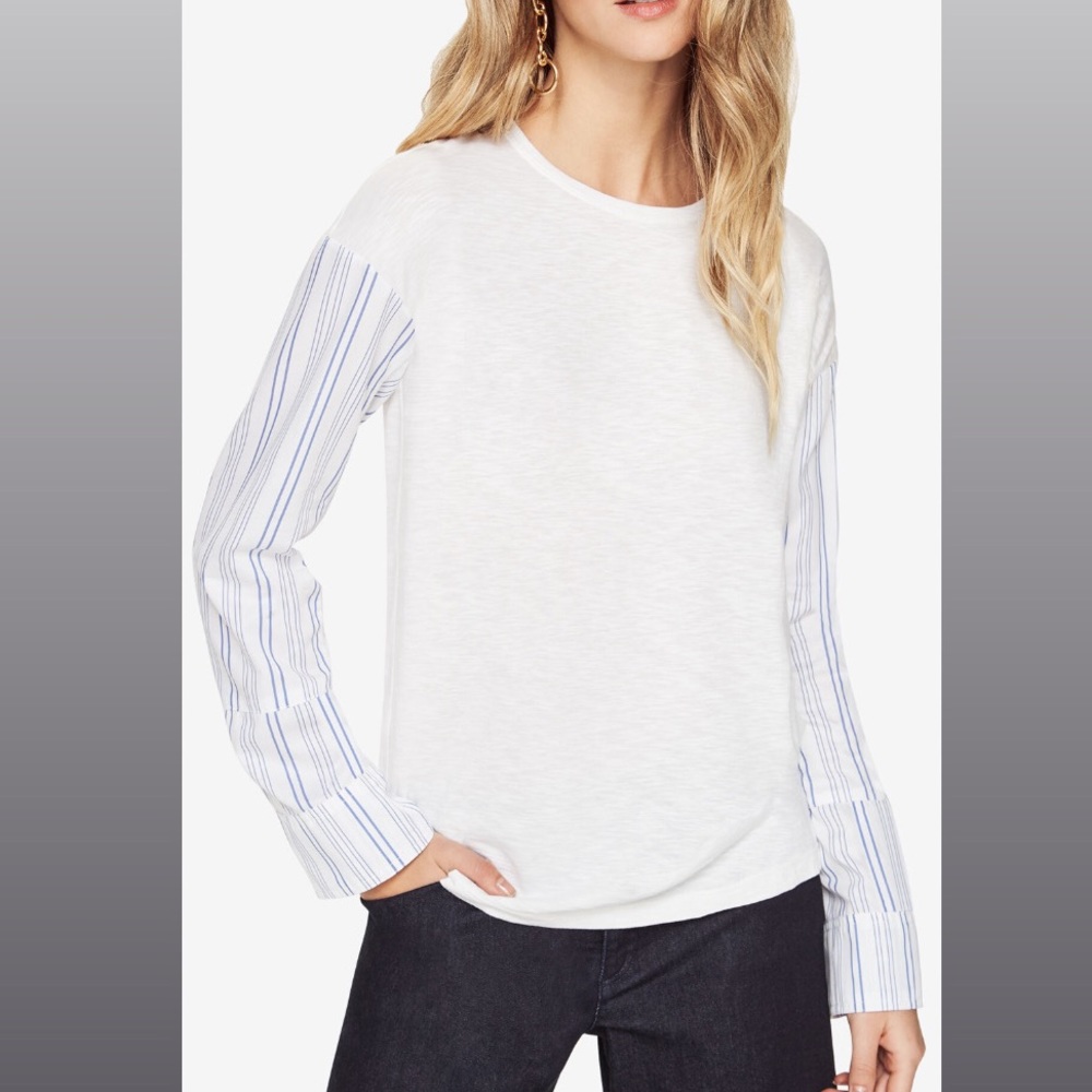 Bcbgeneration Stripped Long Sleeve Blouse! - image 1